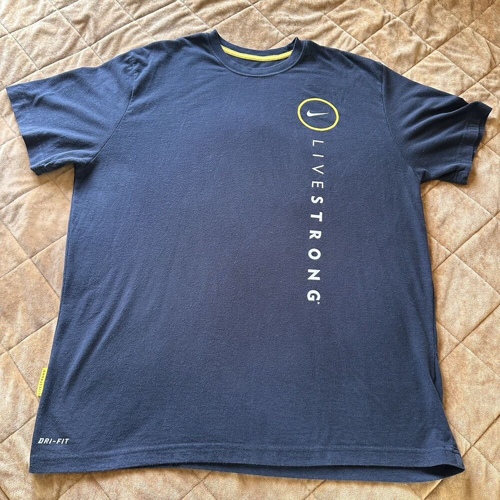 Nike Livestrong Dri-Fit Short Sleeve T Shirt Mens XL